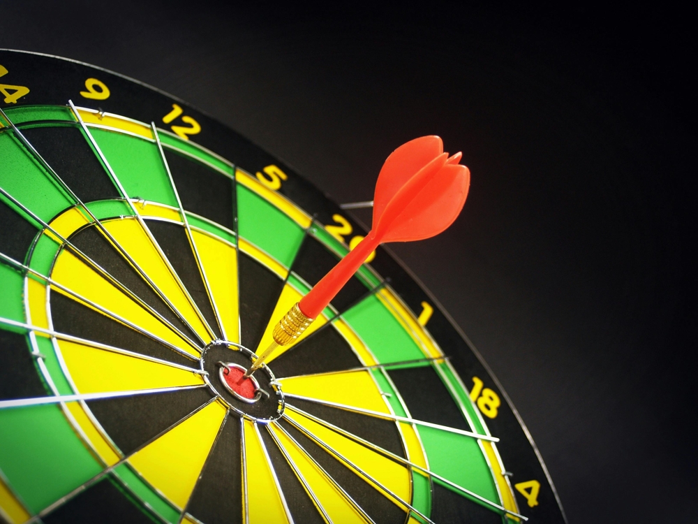 Bullseye on a Dart Board